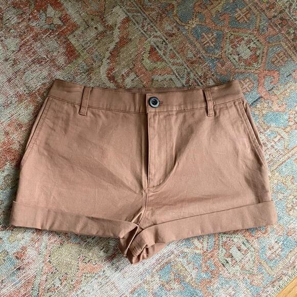 Madewell High Rise Twill Raw Hem‎ Shorts Dusty Rose/Blush NEW Size 26 - Picture 3 of 8